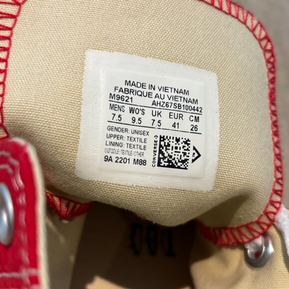 Red Converse All Stars - Never Worn - Picture 4 of 4